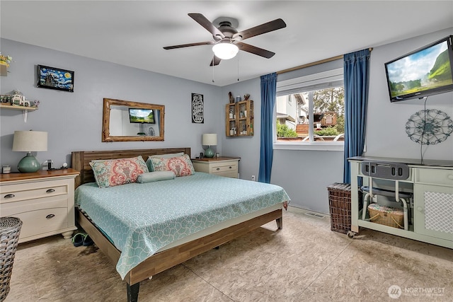 223 Nugget Rd, Gold Bar, WA 98251 - bedroom featuring a ceiling fan