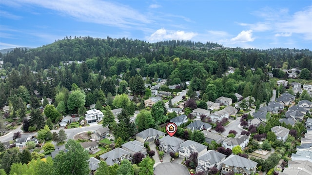 4569 162nd Ln SE, Bellevue, WA 98006 - aerial view of property and surrounding area with nearby suburban area