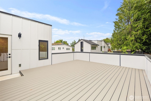 9694 51st Ave S, Seattle, WA 98118 - wooden terrace with a residential view