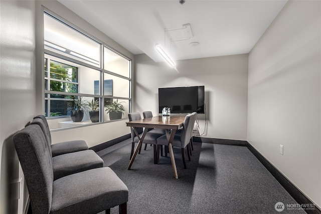 2607 Western Ave Unit 655, Seattle, WA 98121 - office area with baseboards and carpet floors