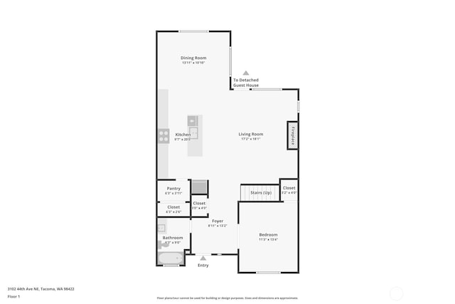 3102 44th Ave NE, Tacoma, WA 98422 - view of floor plan / room layout