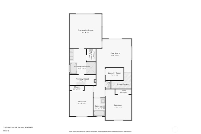 3102 44th Ave NE, Tacoma, WA 98422 - view of floor plan / room layout