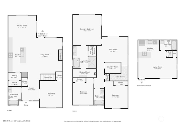 3102 44th Ave NE, Tacoma, WA 98422 - view of room layout