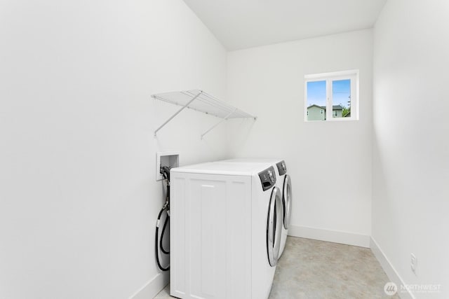 4214 223rd Pl SE, Bothell, WA 98021 - washroom with baseboards and washer and dryer