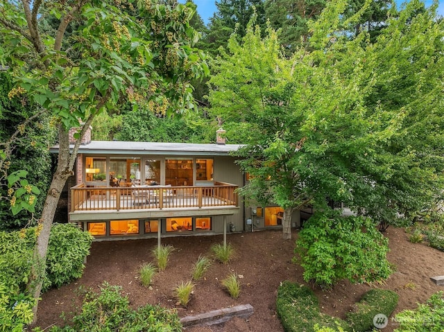 4148 Boulevard Pl, Mercer Island, WA 98040 - view of front of house with a chimney