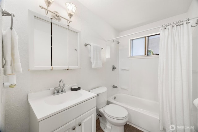 6819 Braker Way, Lynden, WA 98264 - bathroom with shower / bath combo with shower curtain and vanity
