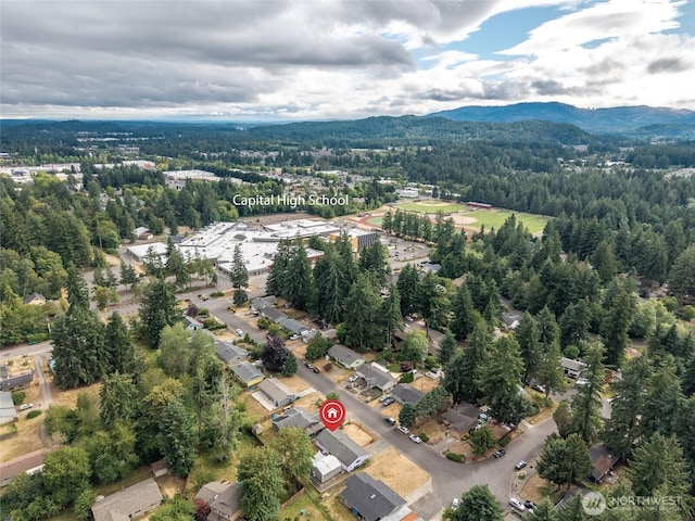 900 Dundee Rd NW, Olympia, WA 98502 - bird's eye view of a heavily wooded area and mountains