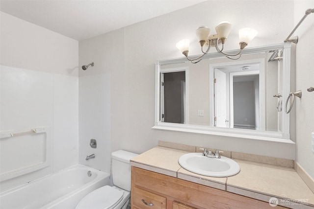 14510 124th Ave NE Unit H79, Kirkland, WA 98034 - bathroom with tub / shower combination, vanity, and a chandelier