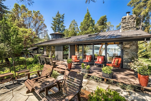 512 Broken Point Rd, Shaw Island, WA 98286 - view of patio with a deck