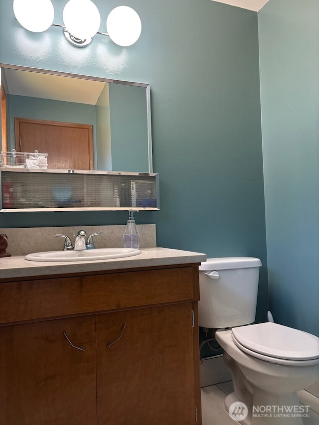 1121 W 12th St, Port Angeles, WA 98363 - bathroom featuring vanity and tile patterned flooring