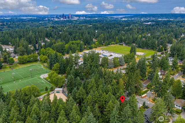 15025 SE 22nd St, Bellevue, WA 98007 - bird's eye view of a heavily wooded area
