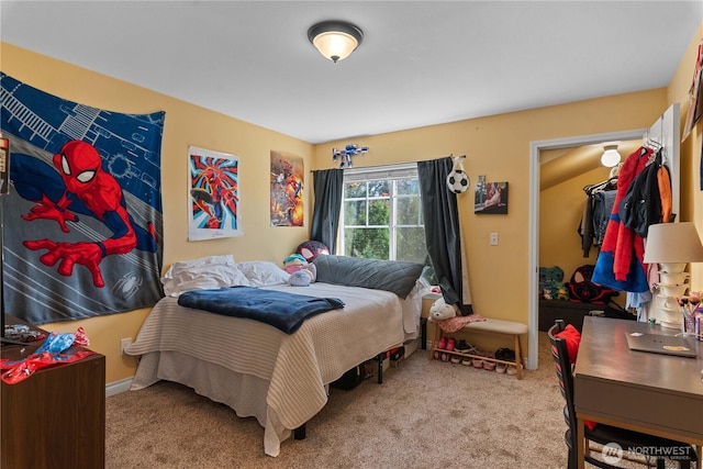 658 Okanogan Ave, Wenatchee, WA 98801 - bedroom with carpet floors and a walk in closet
