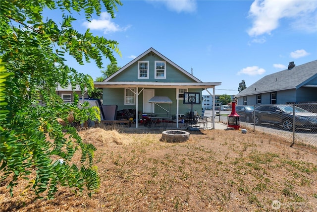 658 Okanogan Ave, Wenatchee, WA 98801 - view of front of property with a fire pit and a patio