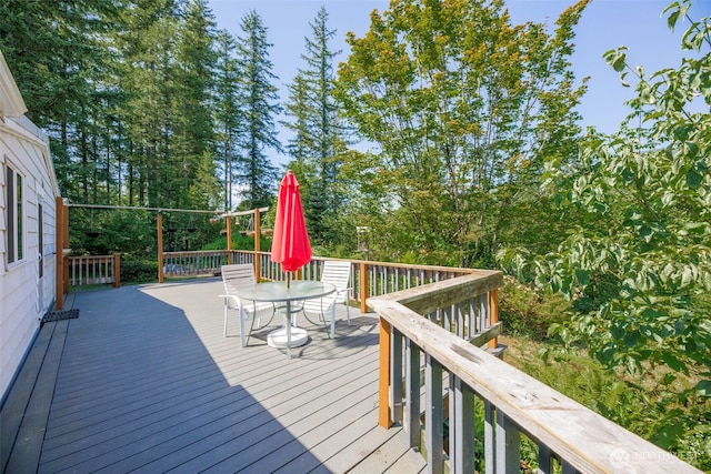 15932 427th Ave SE, Gold Bar, WA 98251 - wooden deck with outdoor dining area