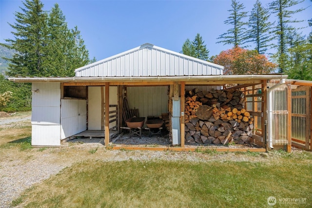 15932 427th Ave SE, Gold Bar, WA 98251 - view of patio / terrace featuring an outbuilding