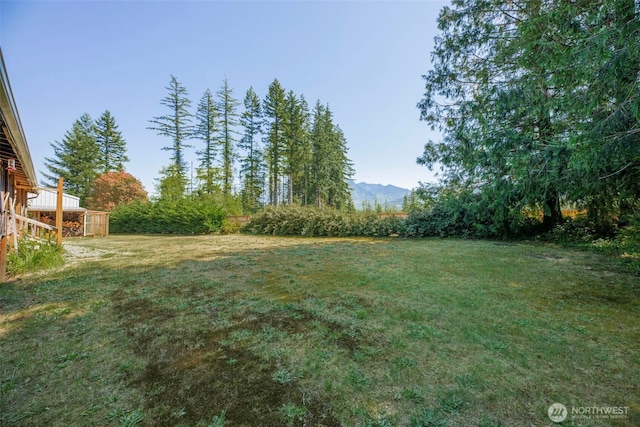 15932 427th Ave SE, Gold Bar, WA 98251 - view of green lawn with a mountain view