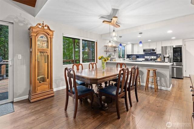 19833 95th Ave NE, Bothell, WA 98011 - dining room featuring healthy amount of natural light, wood finished floors, and recessed lighting