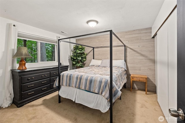 19833 95th Ave NE, Bothell, WA 98011 - bedroom with wooden walls and light carpet