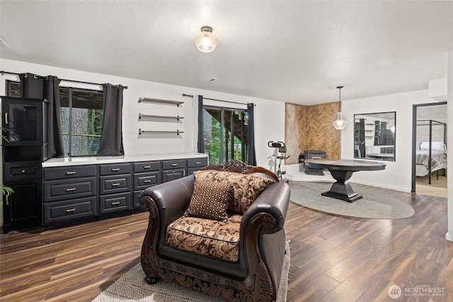 19833 95th Ave NE, Bothell, WA 98011 - living area with dark wood-style flooring