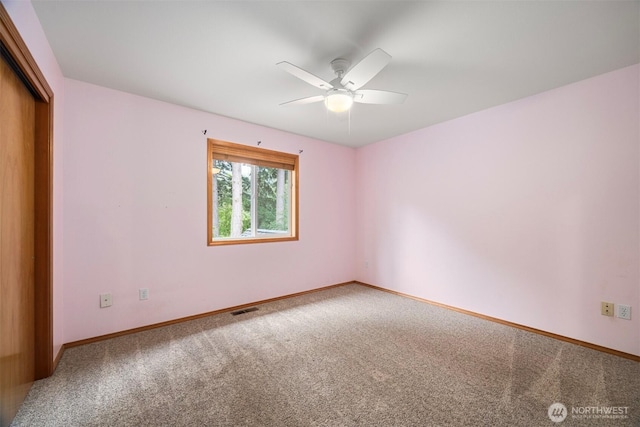 3120 Tanglewood Ln, Bellingham, WA 98226 - carpeted spare room with ceiling fan and baseboards