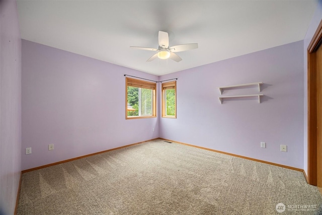 3120 Tanglewood Ln, Bellingham, WA 98226 - carpeted empty room with a ceiling fan and baseboards