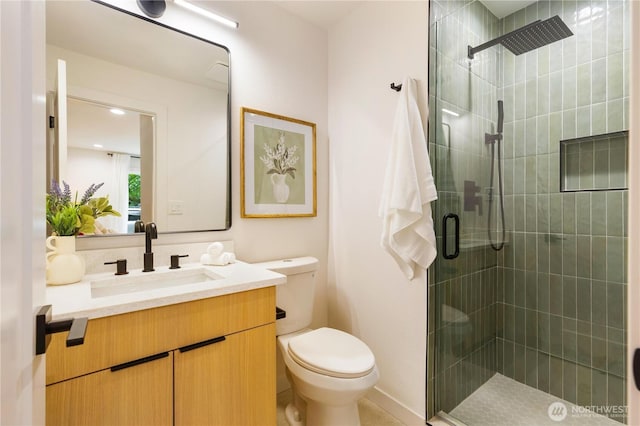 14703 121st Ct NE, Kirkland, WA 98034 - bathroom featuring vanity and a stall shower