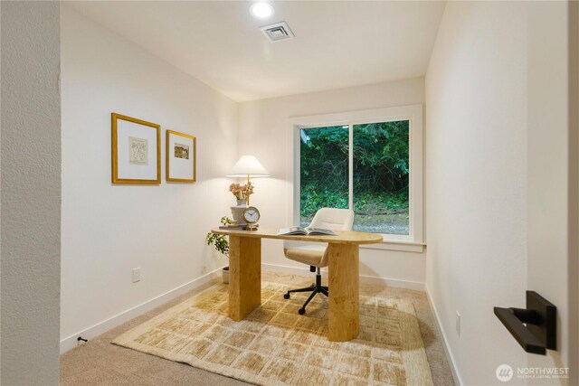 14703 121st Ct NE, Kirkland, WA 98034 - carpeted office space with baseboards and recessed lighting