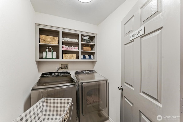 15922 Lindsay Rd SE, Yelm, WA 98597 - washroom featuring independent washer and dryer