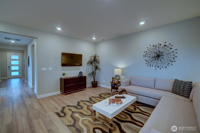 29207 217th Pl SE Unit 1, Black Diamond, WA 98010 - living area with light wood-type flooring and recessed lighting