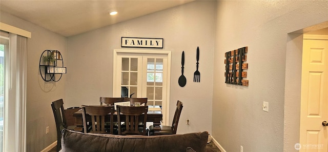 31505 46th Ave S, Auburn, WA 98001 - dining space with vaulted ceiling, plenty of natural light, and a textured wall