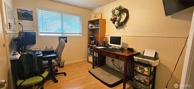 31505 46th Ave S, Auburn, WA 98001 - office space with a wainscoted wall and light wood-type flooring