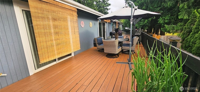 31505 46th Ave S, Auburn, WA 98001 - wooden deck featuring outdoor dining space