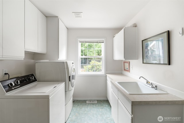3517 Frogs Leap Ln NE, Olympia, WA 98506 - washroom with cabinet space and independent washer and dryer