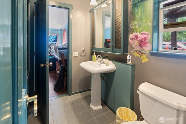 5818 Everson Goshen, Bellingham, WA 98226 - half bath with toilet and tile patterned floors