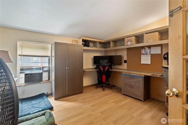 5818 Everson Goshen, Bellingham, WA 98226 - office space featuring built in desk, cooling unit, and light wood-type flooring