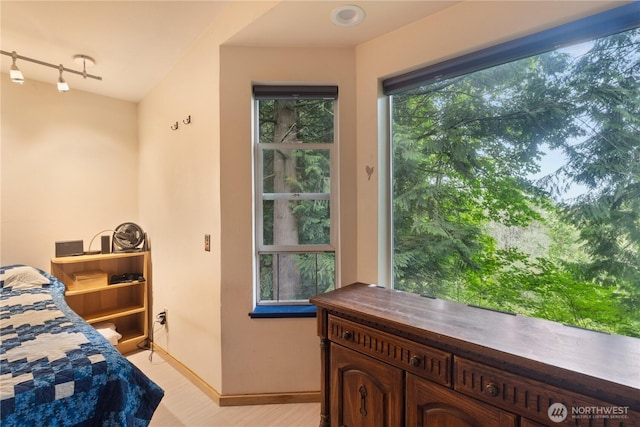 5818 Everson Goshen, Bellingham, WA 98226 - bedroom featuring baseboards and light wood-style floors
