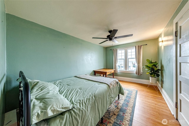 1008 W 5th St N, Port Angeles, WA 98363 - bedroom featuring light wood-style flooring and a ceiling fan