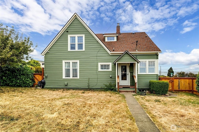 1008 W 5th St N, Port Angeles, WA 98363 - rear view of house featuring a chimney