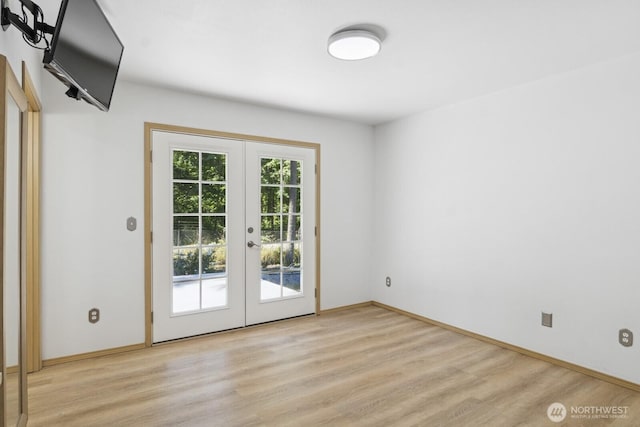 17701 Vine Ln SE, Yelm, WA 98597 - entryway with french doors and light wood finished floors