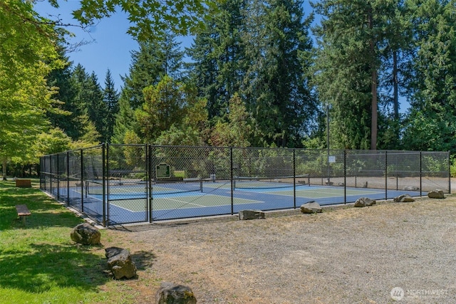 17701 Vine Ln SE, Yelm, WA 98597 - view of tennis court