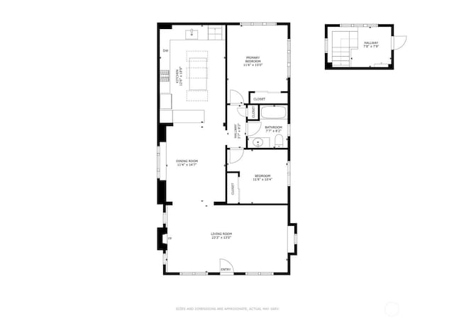 5526 34th Ave NE, Seattle, WA 98105 - view of floor plan / room layout