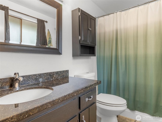 6908 254th St E, Graham, WA 98338 - full bath featuring vanity and a shower with curtain