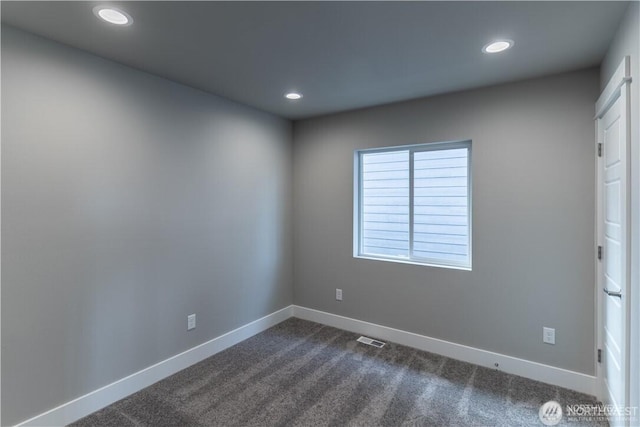 18911 Eagle Ridge Dr E Unit Lt527, Bonney Lake, WA 98391 - unfurnished room with recessed lighting and dark carpet