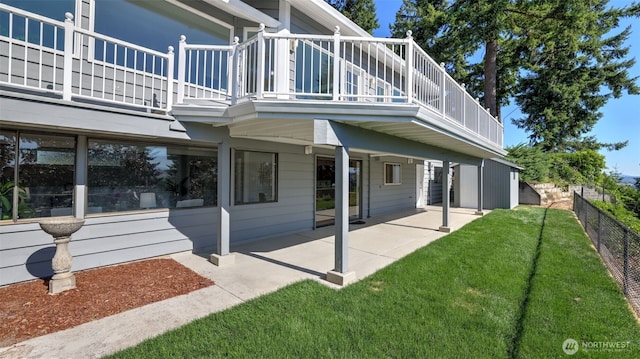 1517 126th Ave E, Edgewood, WA 98372 - view of side of home with a balcony and a patio