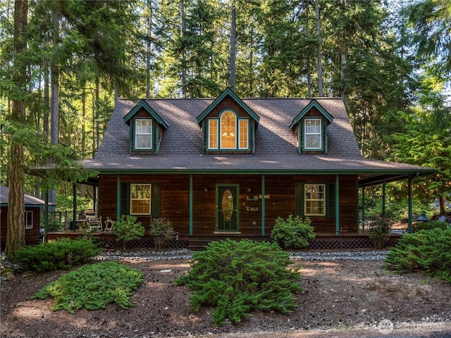 10723 105th Street Ct, Anderson Island, WA 98303 - view of front of house with a porch