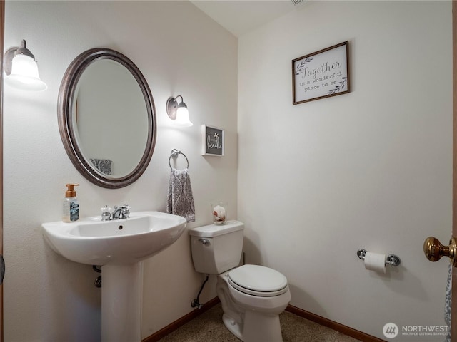 10723 105th Street Ct, Anderson Island, WA 98303 - bathroom with toilet and baseboards