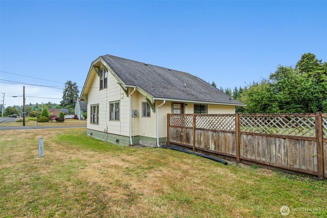 802 May St, Raymond, WA 98577 - rear view of house with roof with shingles
