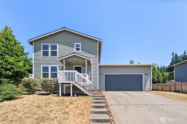 110 Cedar Crest Pl, Napavine, WA 98532 - traditional-style home with driveway and an attached garage