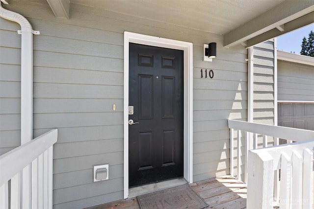 110 Cedar Crest Pl, Napavine, WA 98532 - doorway to property featuring covered porch