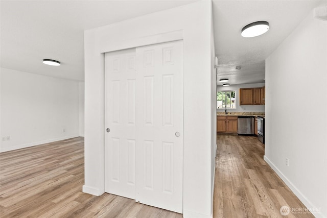 110 Cedar Crest Pl, Napavine, WA 98532 - corridor with light wood-type flooring and baseboards